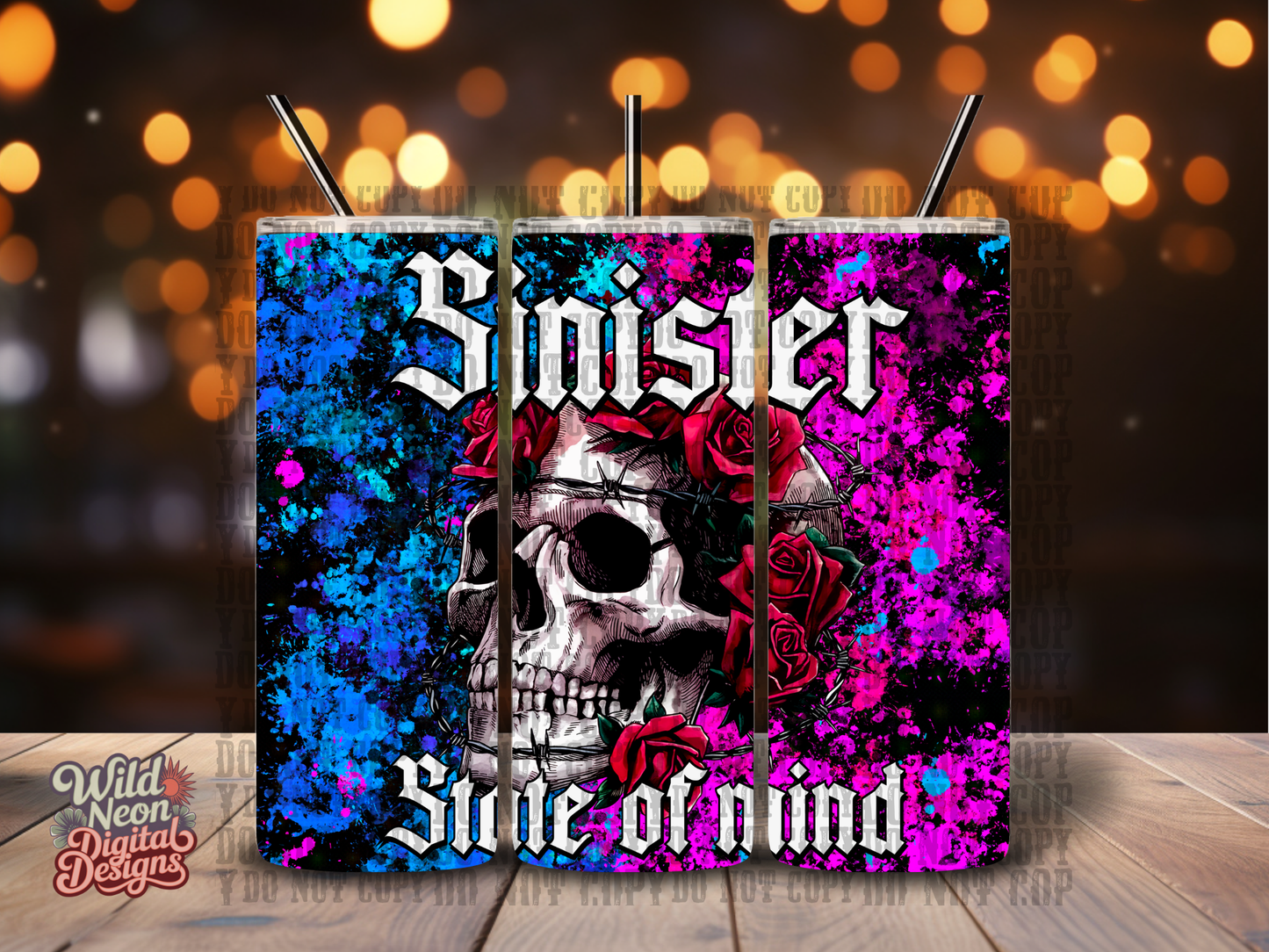 Sinister S.O.M. 20oz tumbler wraps