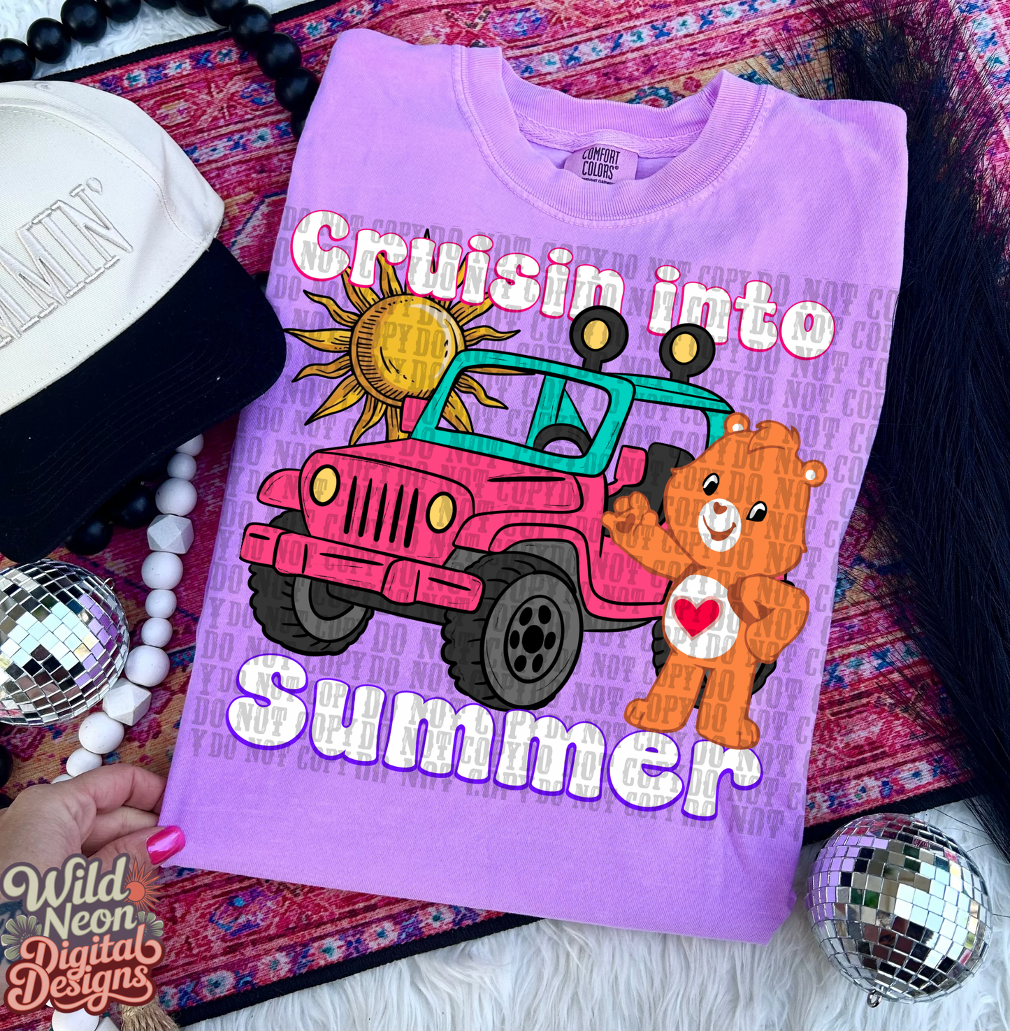 Cruisin into summer orange bear