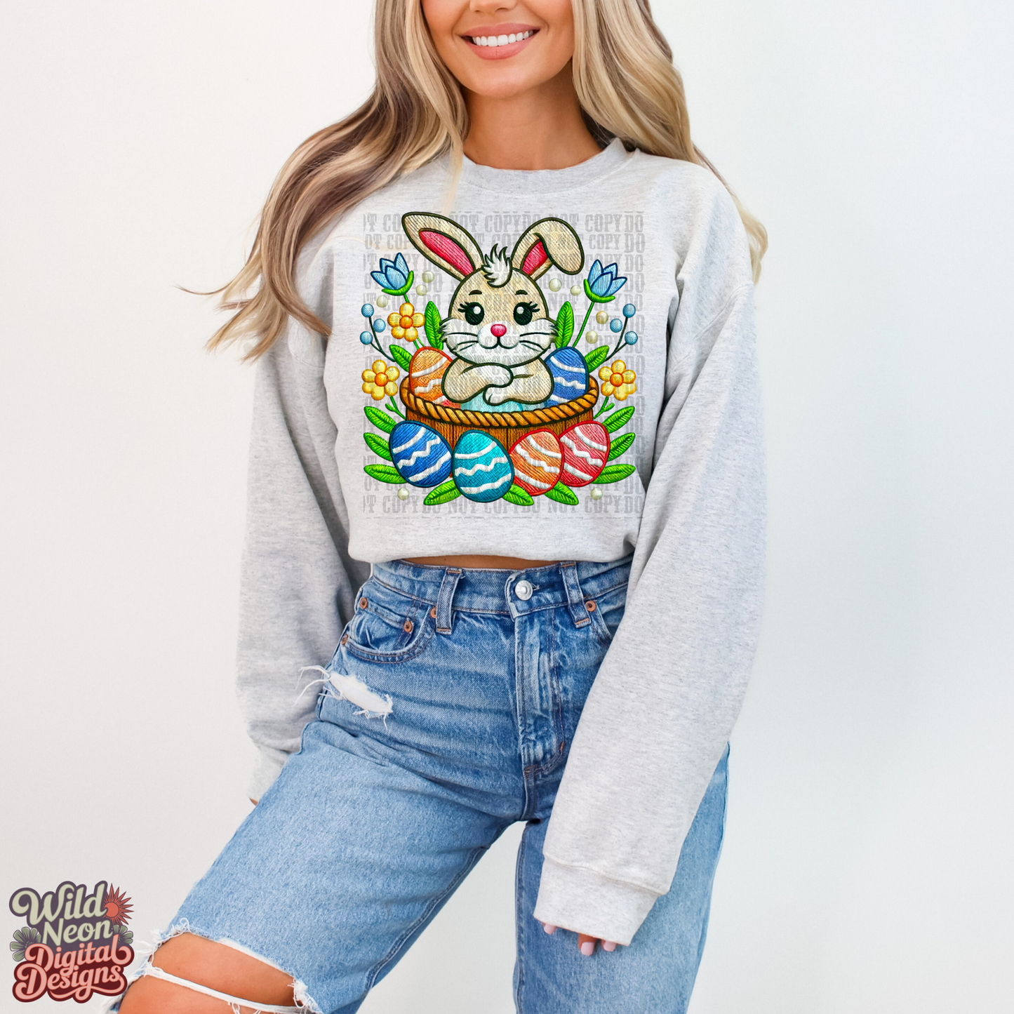 Faux embroidery easter