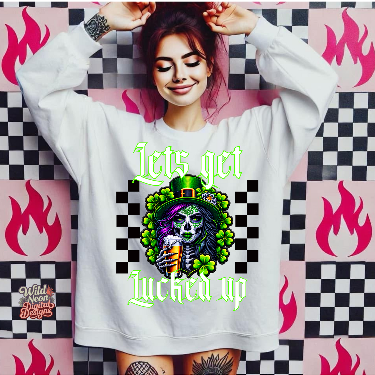 Lets get lucked up black checkers