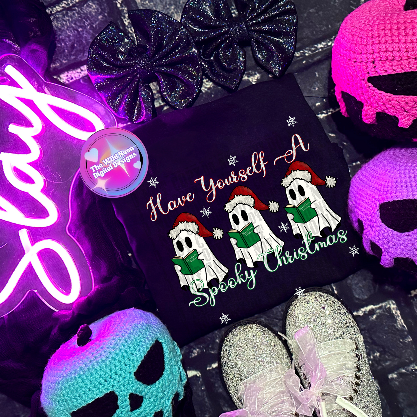 Spooky ghost Christmas