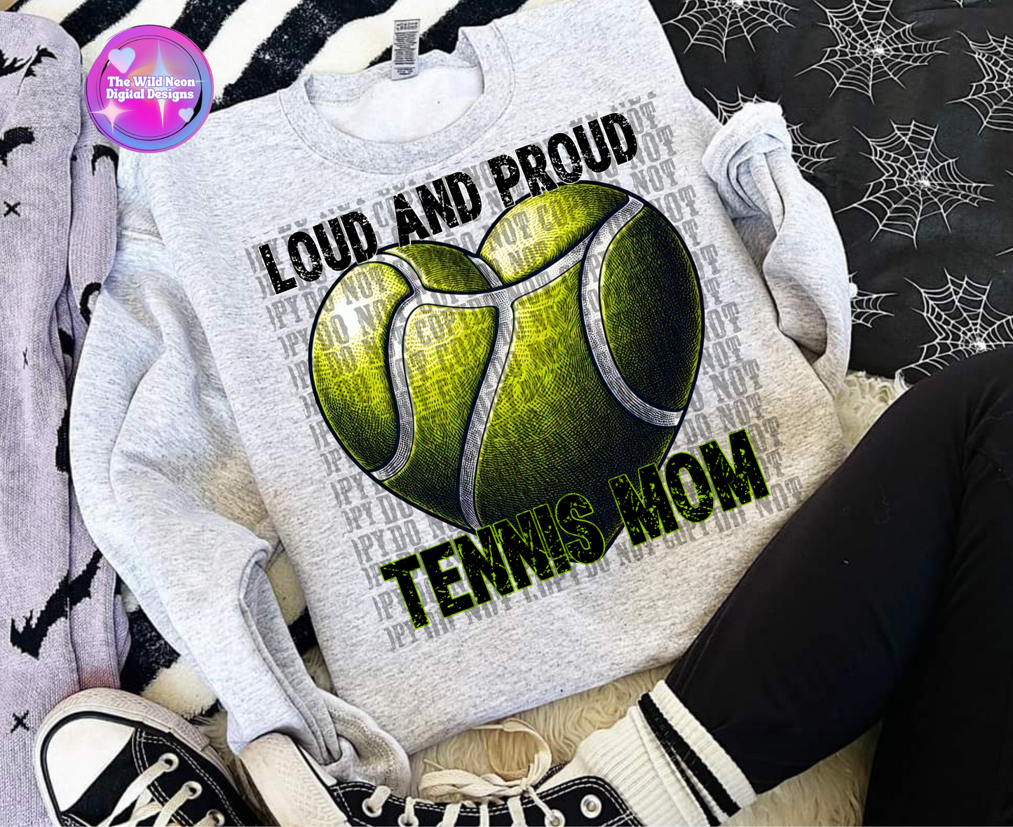 Loud and proud tennis Mom