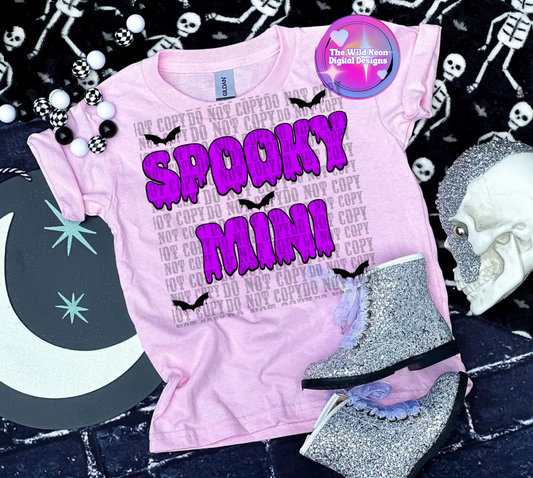 Spooky mini purple
