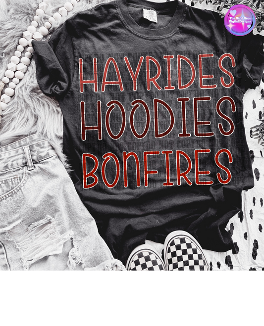 Hayrides,hoodies,bonfires
