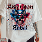 American rebel skull