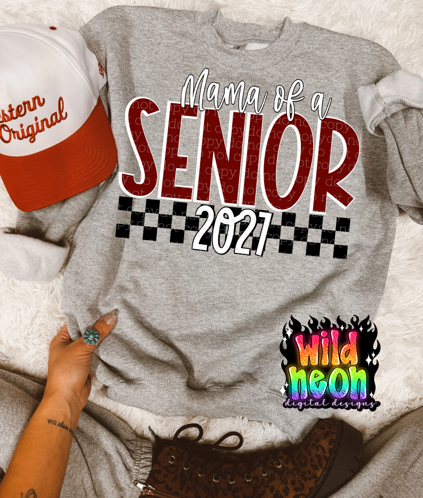 Senior bundle(burgundy and white)