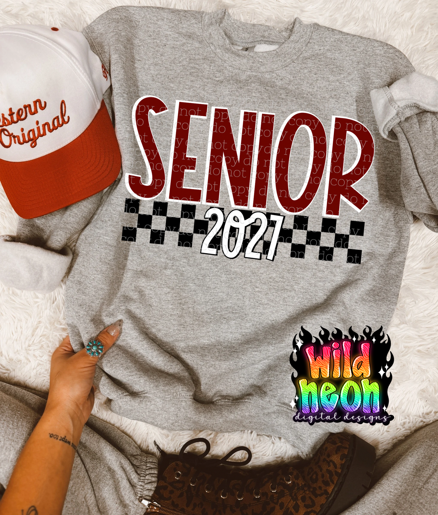 Senior bundle(burgundy and white)