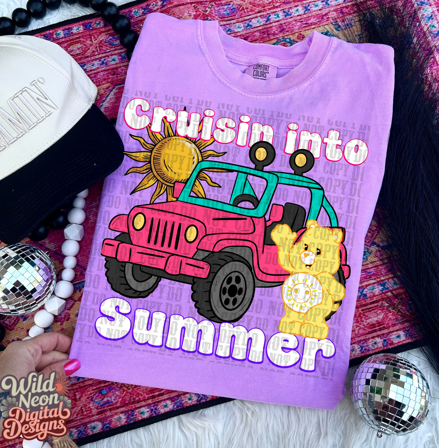 Cruisin into summer yellow bear