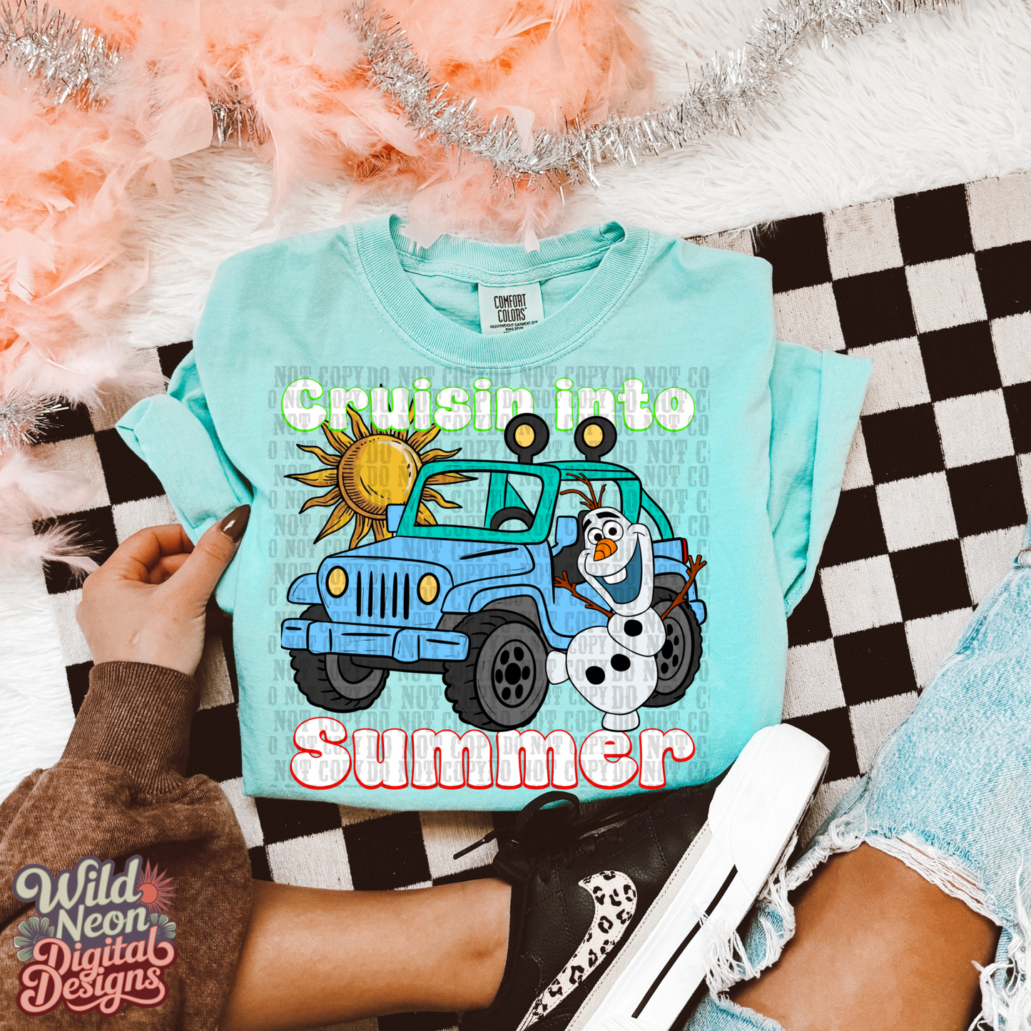 Cruisin into summer snowman