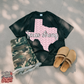 Texas strong paw prints
