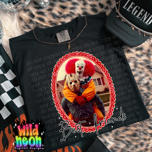 Best friends clown