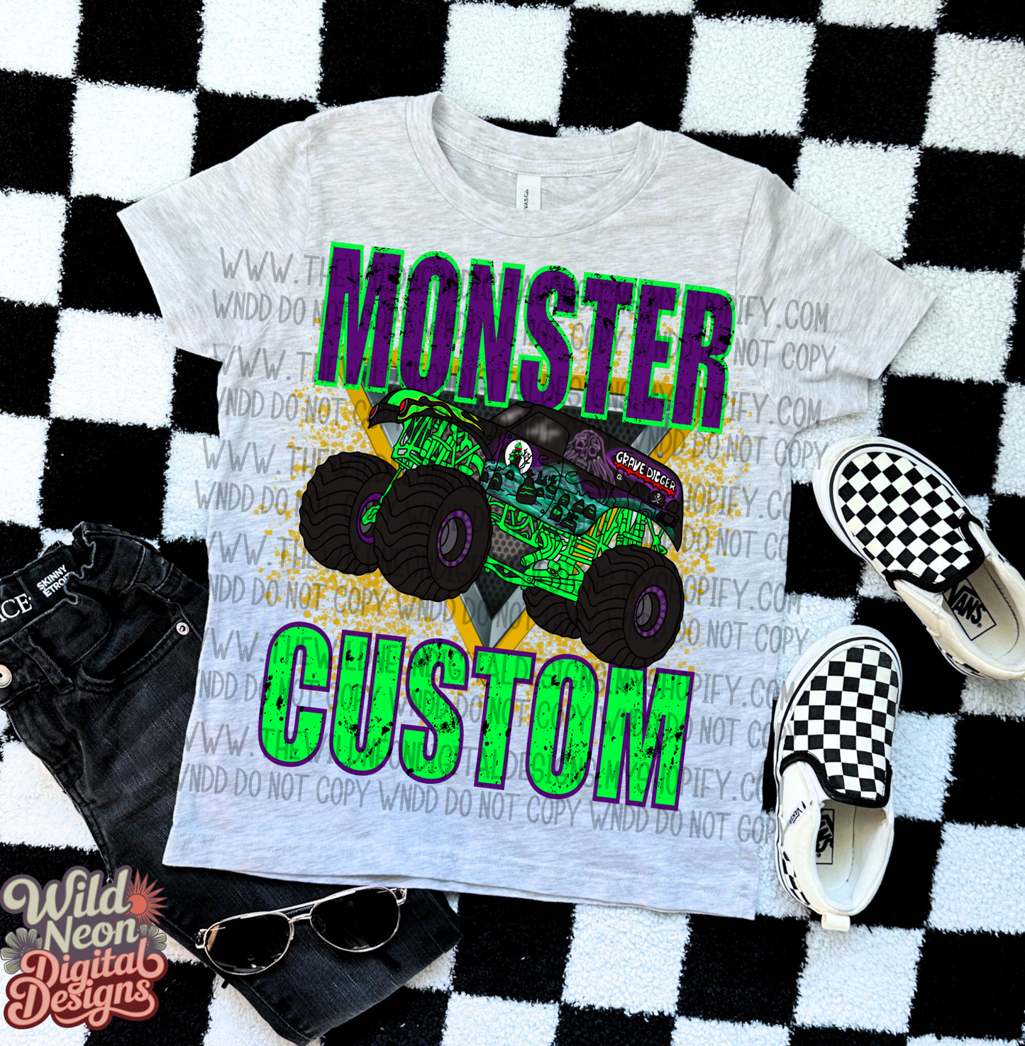 Custom name monster truck