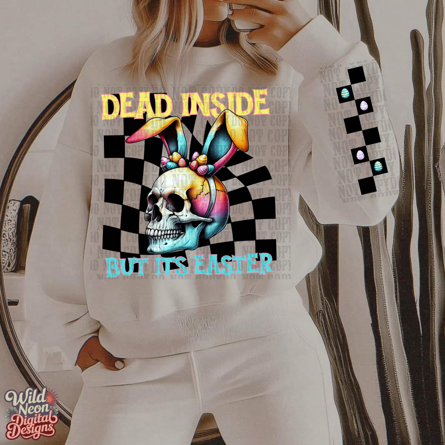 Dead inside but its easter w/sleeve