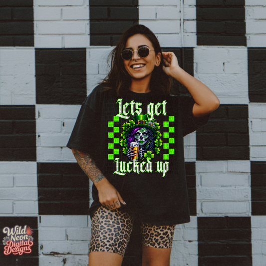 Lets get lucked up green checkers