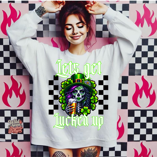 Lets get lucked up black checkers