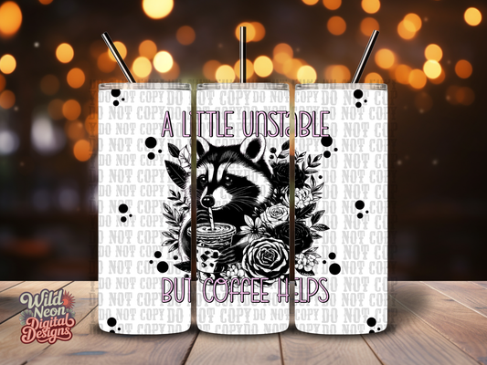 20oz tumbler wrap (unstable but coffee helps)