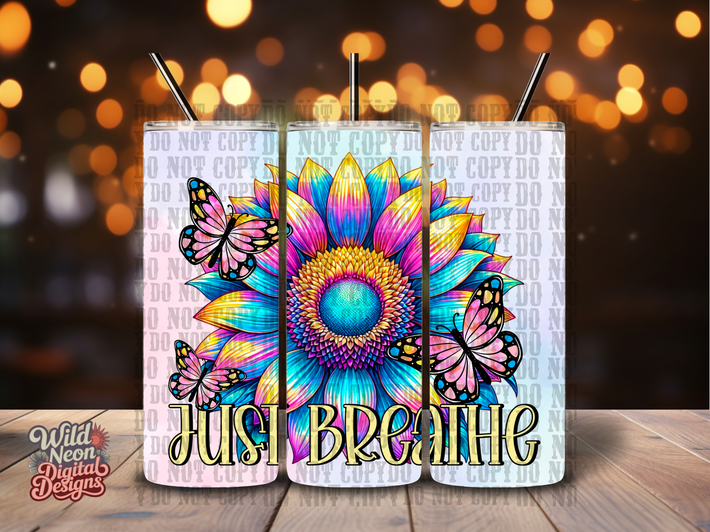 Just breathe 20oz tumbler wrap
