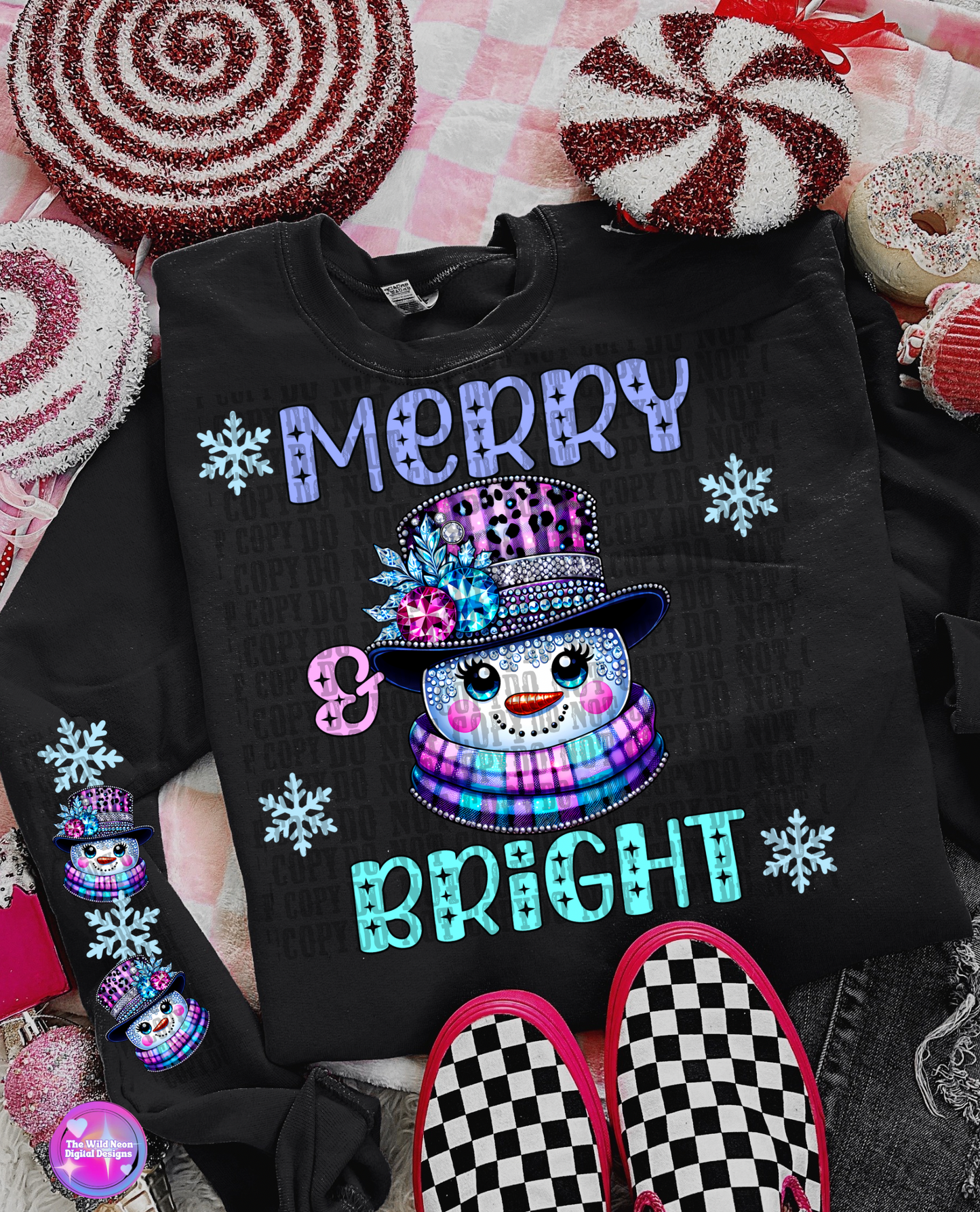 Merry and bright w/sleeve