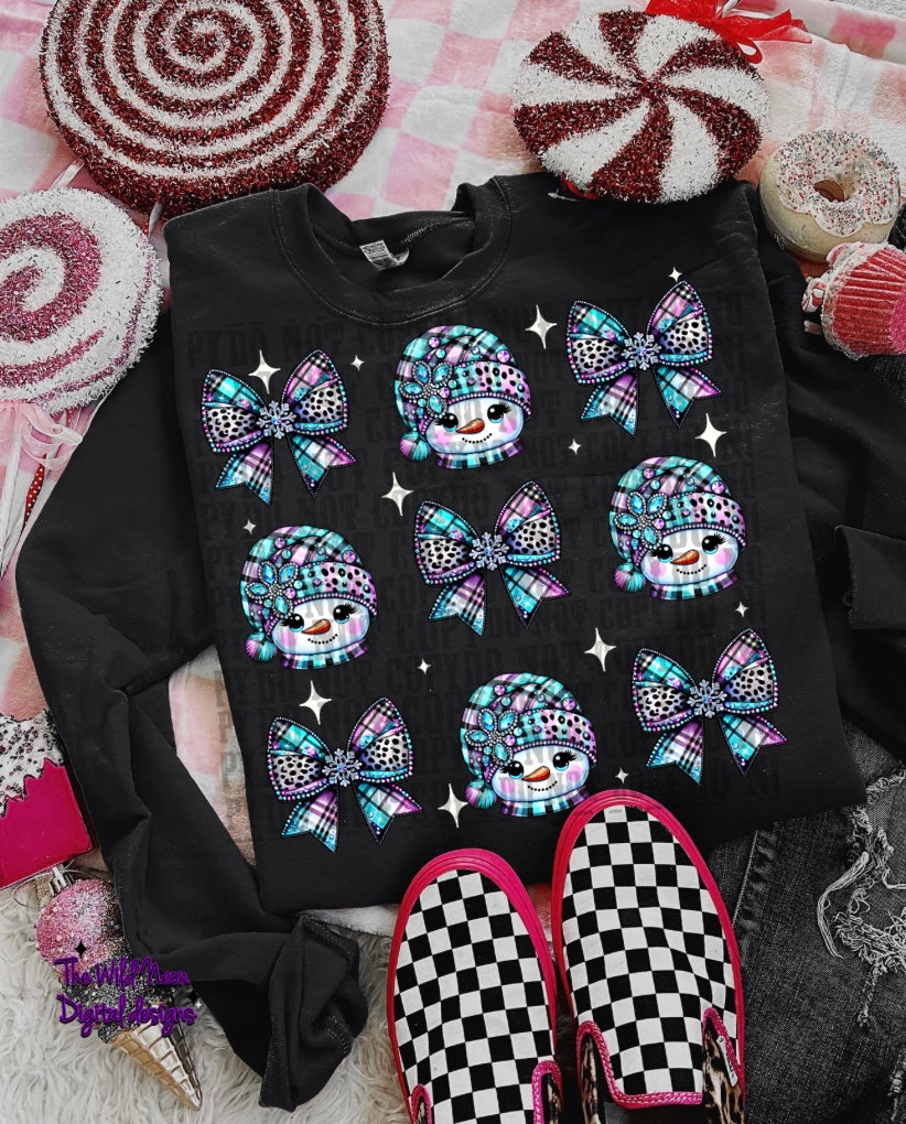 Snowmen bows