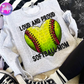 Loud and proud softball Mom